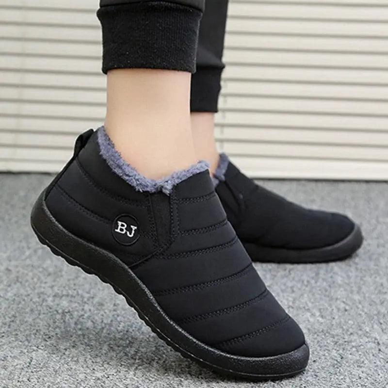 2022 New Women Boots Slip On Comfortable Women Shoes Platform Women Boots Soft Keep Warm Fashion Flat Botas Mujer Winter Boots - SANTANA HOUSE