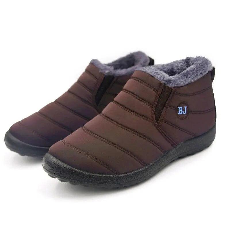2022 New Women Boots Slip On Comfortable Women Shoes Platform Women Boots Soft Keep Warm Fashion Flat Botas Mujer Winter Boots - SANTANA HOUSE