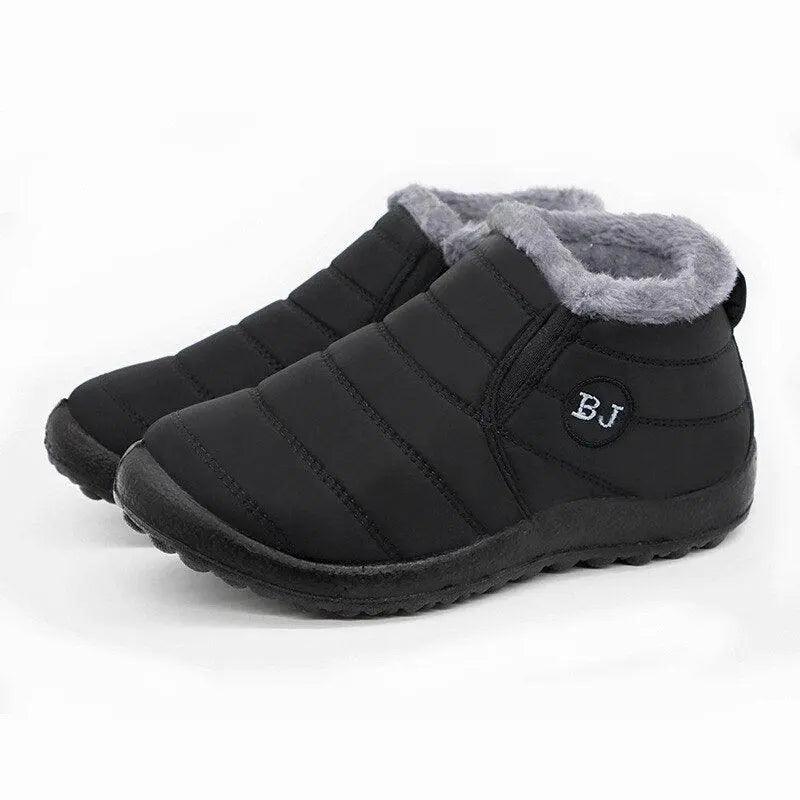 2022 New Women Boots Slip On Comfortable Women Shoes Platform Women Boots Soft Keep Warm Fashion Flat Botas Mujer Winter Boots - SANTANA HOUSE