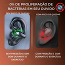Fone de ouvido bluetooth de condução óssea - Experience Sound - SANTANA HOUSE