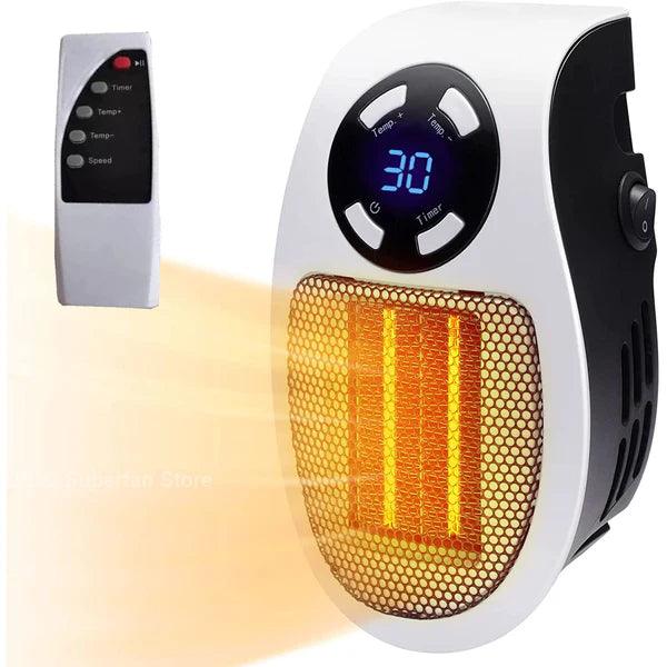 Electric Heater Portable Heater Plug in Wall Room Heating Stove Mini Household Radiator Remote Warmer Machine Winter 220V 500W SANTANA HOUSE