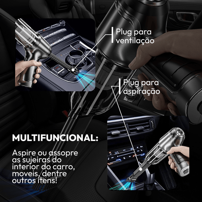 AspiraMax™ Aspirador Compacto Ultra Potente - SANTANA HOUSE