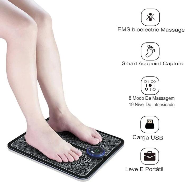 Tapete Massageador Elétrico para os Pés - RelaxPrO - SANTANA HOUSE