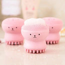 1PC Octopus Silicone Facial Cleansing Brush Makeup Removal Massage Brush Portable Soft Sponge Facial Cleanser Deep Pore Cleaning SANTANA HOUSE