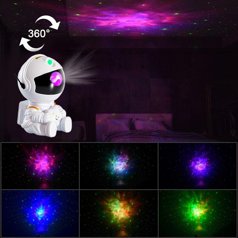 Projetor Astronauta de Estrelas e Galáxias HD - SANTANA HOUSE