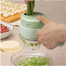 Cortador Triturador Elétrico Multifuncional 4 em 1 - Facilidade e Versatilidade na Preparação de Alimentos - SANTANA HOUSE