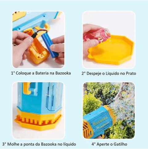 BublleBazooka™ - Máquina de Bolha de Sabão - SANTANA HOUSE