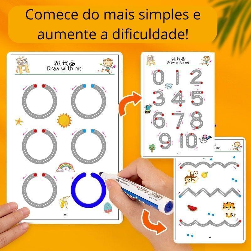 Caderno de Traço e Desenho Infantil - MagicBook - SANTANA HOUSE