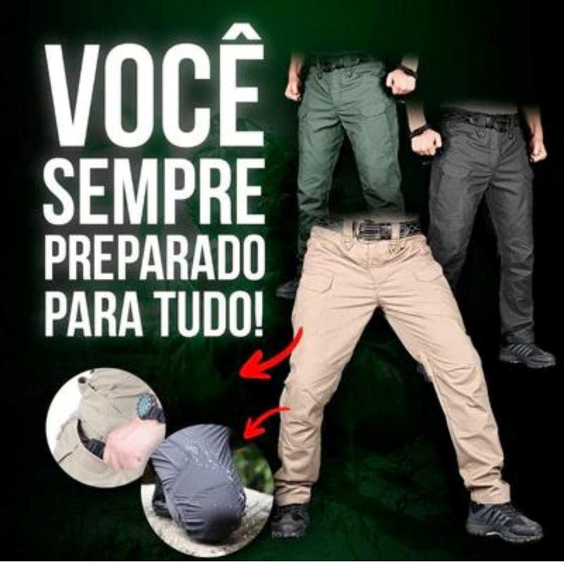 Calça Militar Tática Resistente e Impermeável + Cinto de Brinde - SANTANA HOUSE