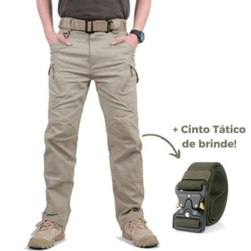 Calça Militar Tática Resistente e Impermeável + Cinto de Brinde - SANTANA HOUSE