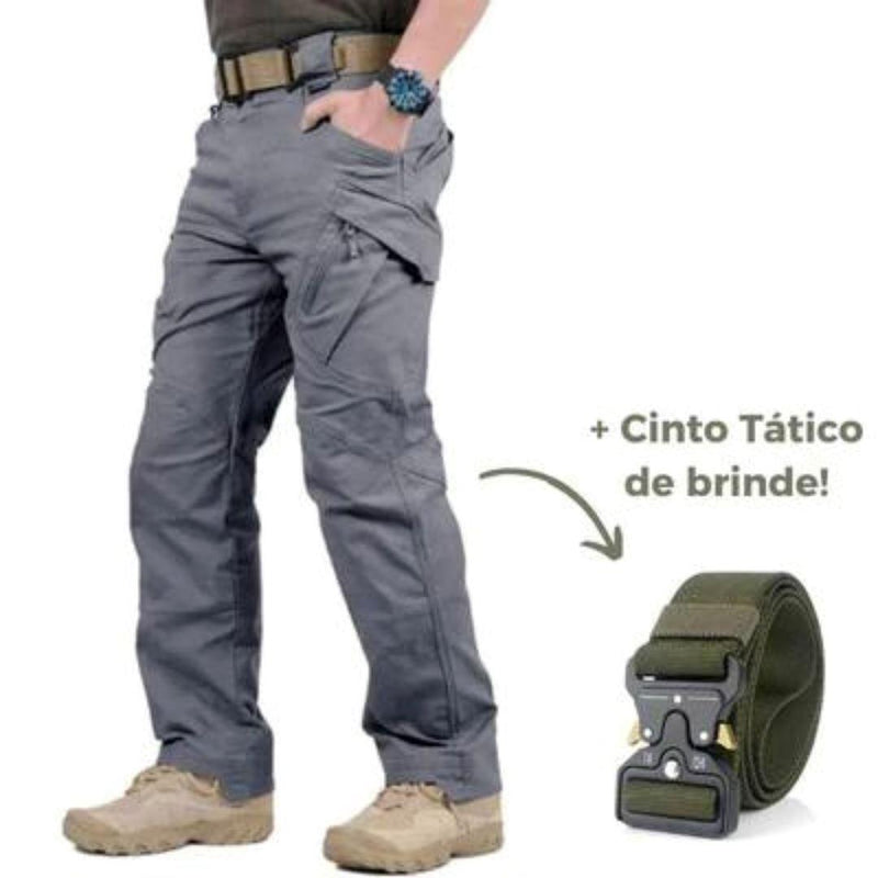 Calça Militar Tática Resistente e Impermeável + Cinto de Brinde - SANTANA HOUSE
