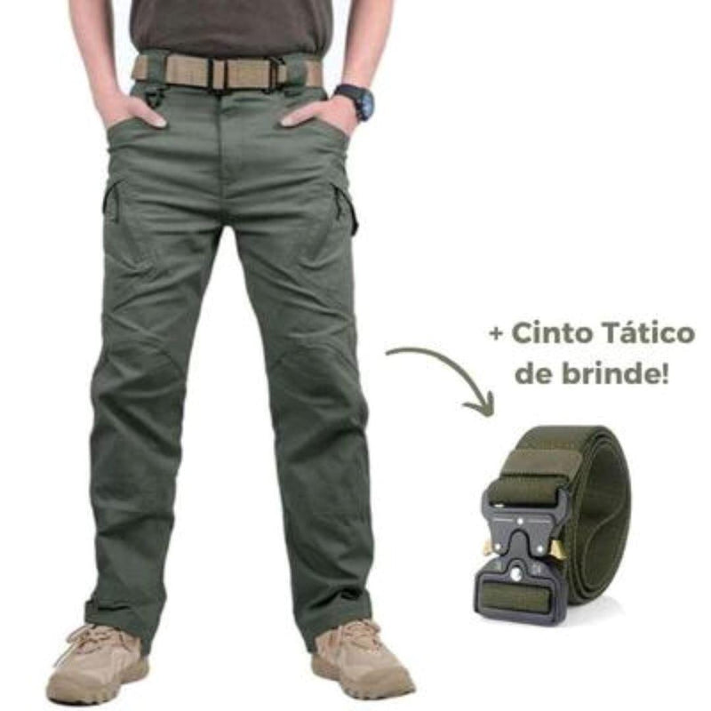 Calça Militar Tática Resistente e Impermeável + Cinto de Brinde - SANTANA HOUSE