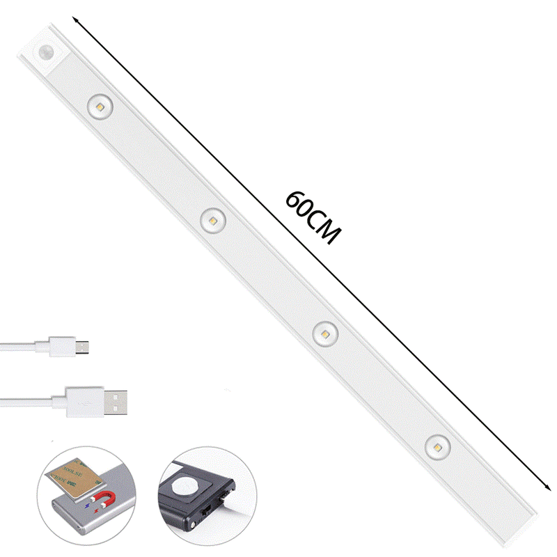 Luz de Led Para Armário com Sensor de Movimento + Frete Grátis + Envio Imediato + Brinde - SANTANA HOUSE